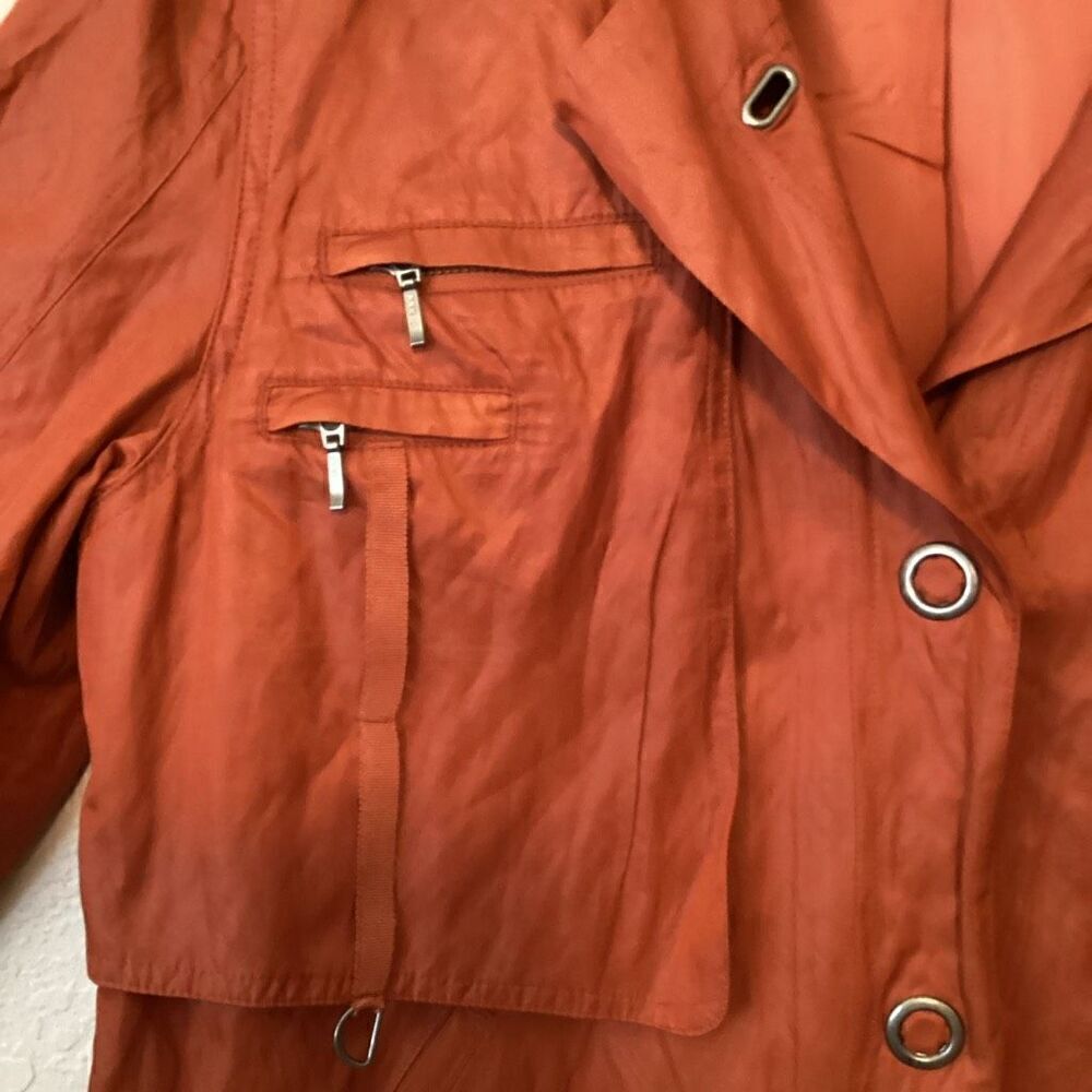 Chico’s Gorpcore Rust Cropped Jacket Size 12 - Picture 3 of 11